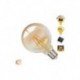 Γλόμπος LED Edison Filament Retro Μελί Globostar E27 4 Watt G95 Θερμό ντιμαριζόμενο